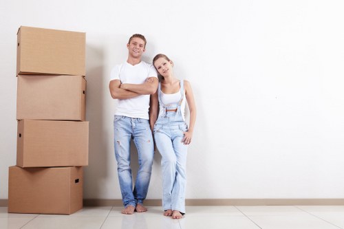 Furniture removals planning in Bayswater with moving truck and packed items