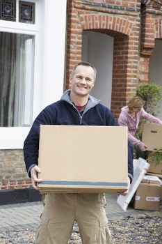 Removal company in Bayswater preparing boxes and furniture for a local move
