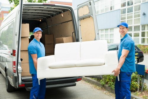 Professional office removals in Bayswater with moving boxes and furniture