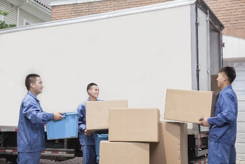 Careful loading of household items during same day removals