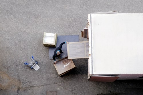 Hazard-aware moving team managing a property removal safely