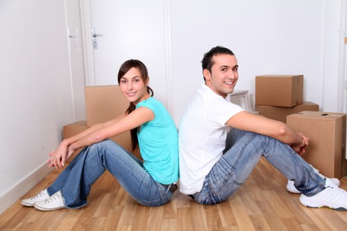 Bayswater removal specialists preparing belongings for transport