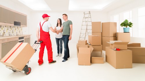 Removal team handling a flat move in Bayswater with stairs and narrow access