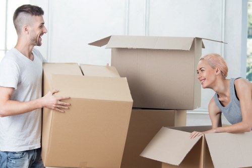 Local movers transporting boxes and furniture in Bayswater