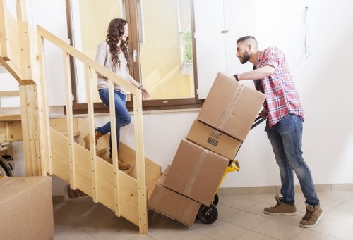 Transporting office furniture and technology during Bayswater removals