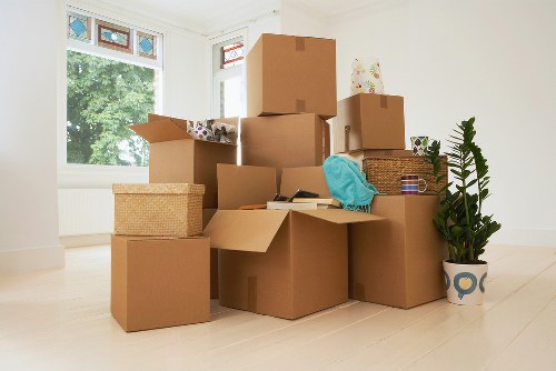 Bayswater office relocation planning with labeled equipment and documents