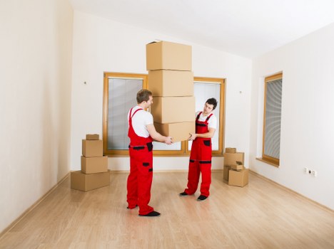 Waste items being sorted for compliant disposal during a removal service