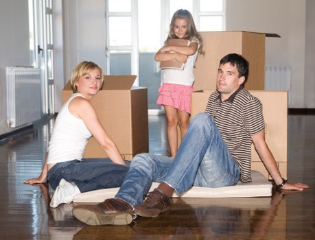 House removal team handling bulky furniture in Bayswater